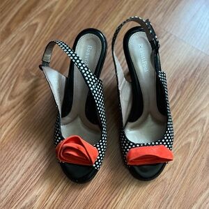 BeautiFeel Polka Dot Slingback Heels